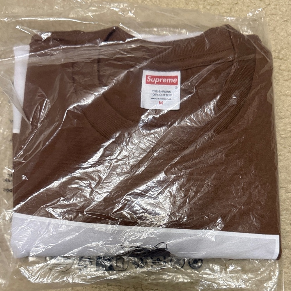 Supreme Brown Short Sleeve Crewneck T-Shirt
